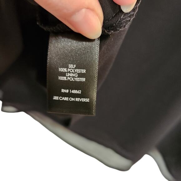 Torrid Strappy Sophie Chiffon Lattice Neck Swing Cami Tank Top Black Size 1X - Picture 9 of 10